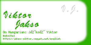 viktor jakso business card